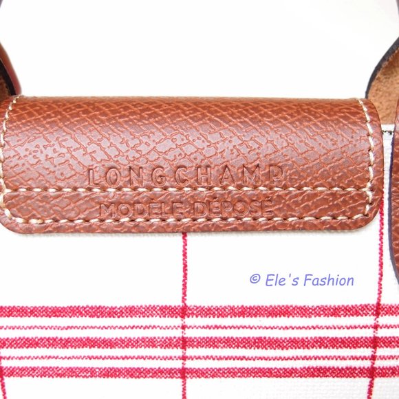 ❤️ NWT LONGCHAMP Le Pliage XS Canvas Crossbody Satchel Bag Torchon RED AUTHENTIC - Picture 12 of 16